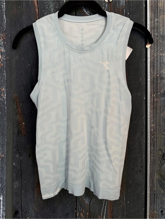 Diadora Tops - Diadora Tank Stratouno NWT XS/S Blue Dryarn Activewear Made in Italy